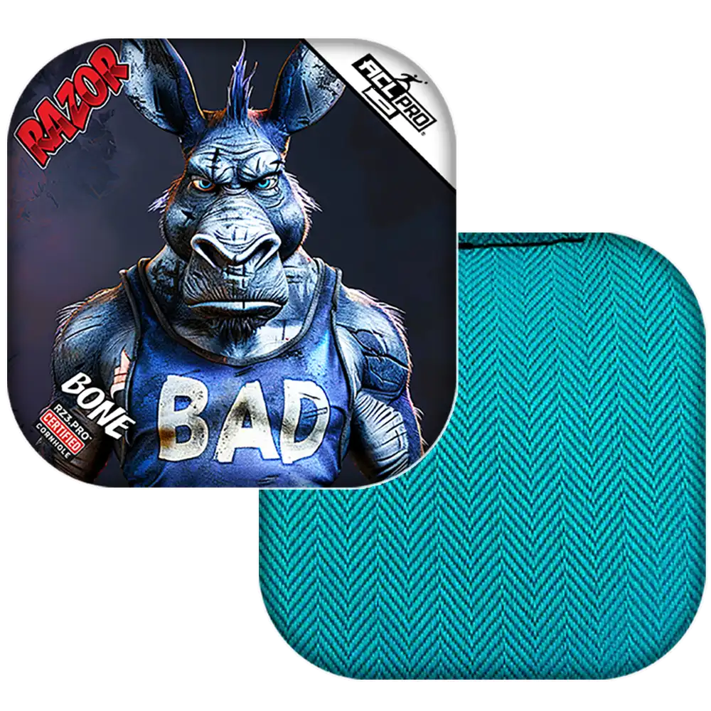 Bone | Old Bad Ass | ACL PRO Razor Cornhole Bags