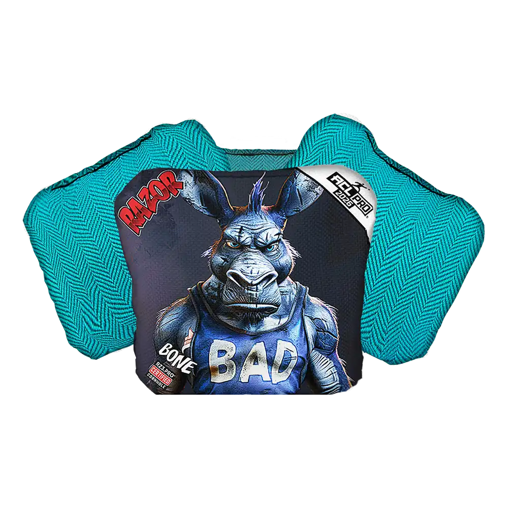 Bone | Old Bad Ass | ACL PRO Razor Cornhole Bags