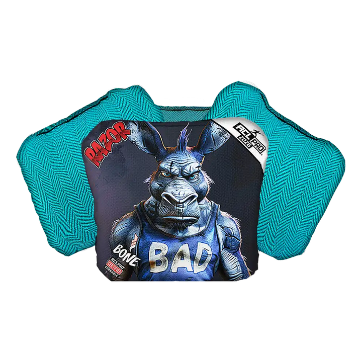 Bone | Old Bad Ass | ACL PRO Razor Cornhole Bags