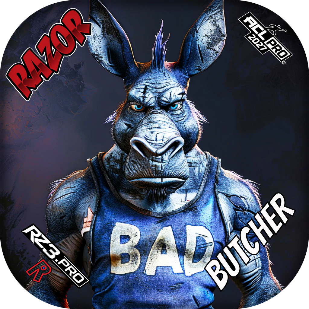Butcher | Old Bad A | ACL PRO Razor Cornhole Bags | Razor Bags