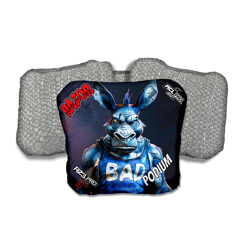 Podium PRO Old Bad Ass Silver Back Cornhole Bags