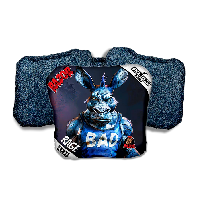 Rage COMP Old Bad Ass Blue Back Cornhole Bags