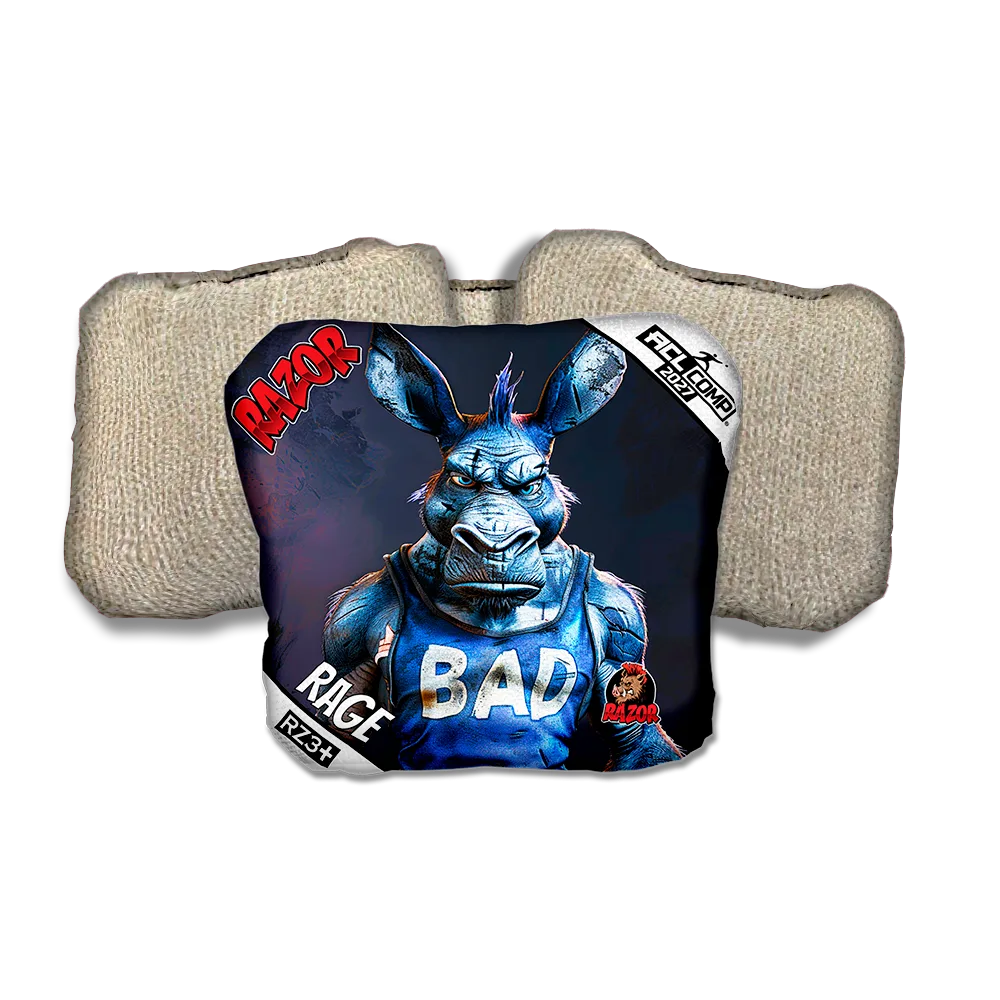 Rage COMP Old Bad Ass Tan Back Cornhole Bags