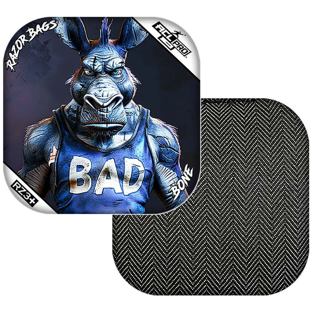 Bone | Old Bad Ass | ACL PRO Razor Cornhole Bags