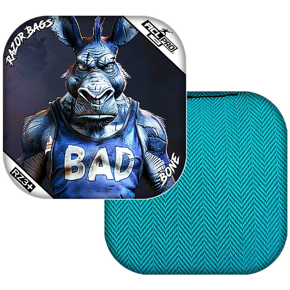 Bone | Old Bad Ass | ACL PRO Razor Cornhole Bags