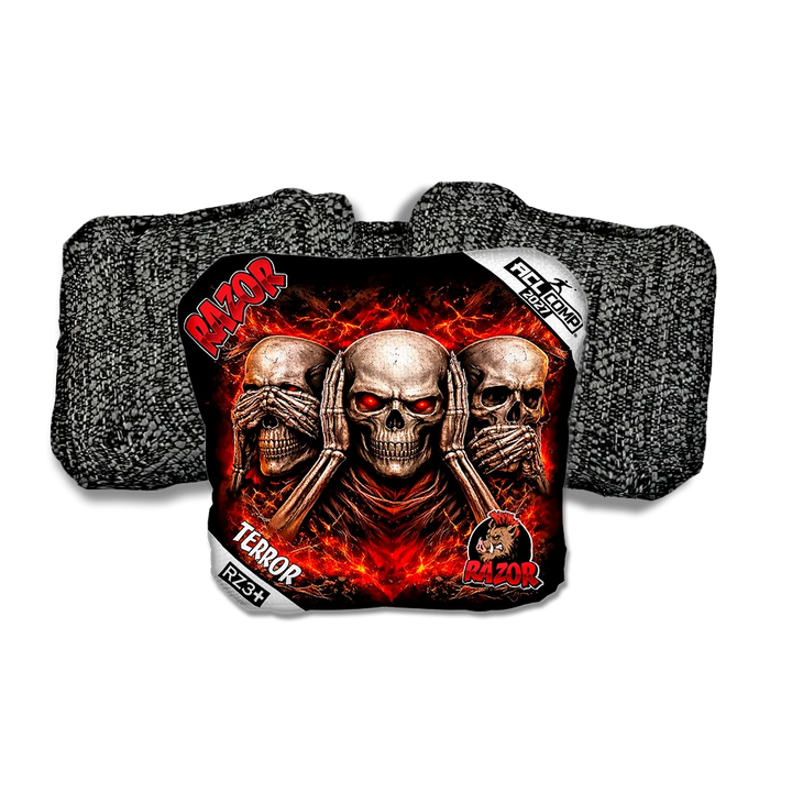 Terror COMP Omission Black Back Cornhole Bags