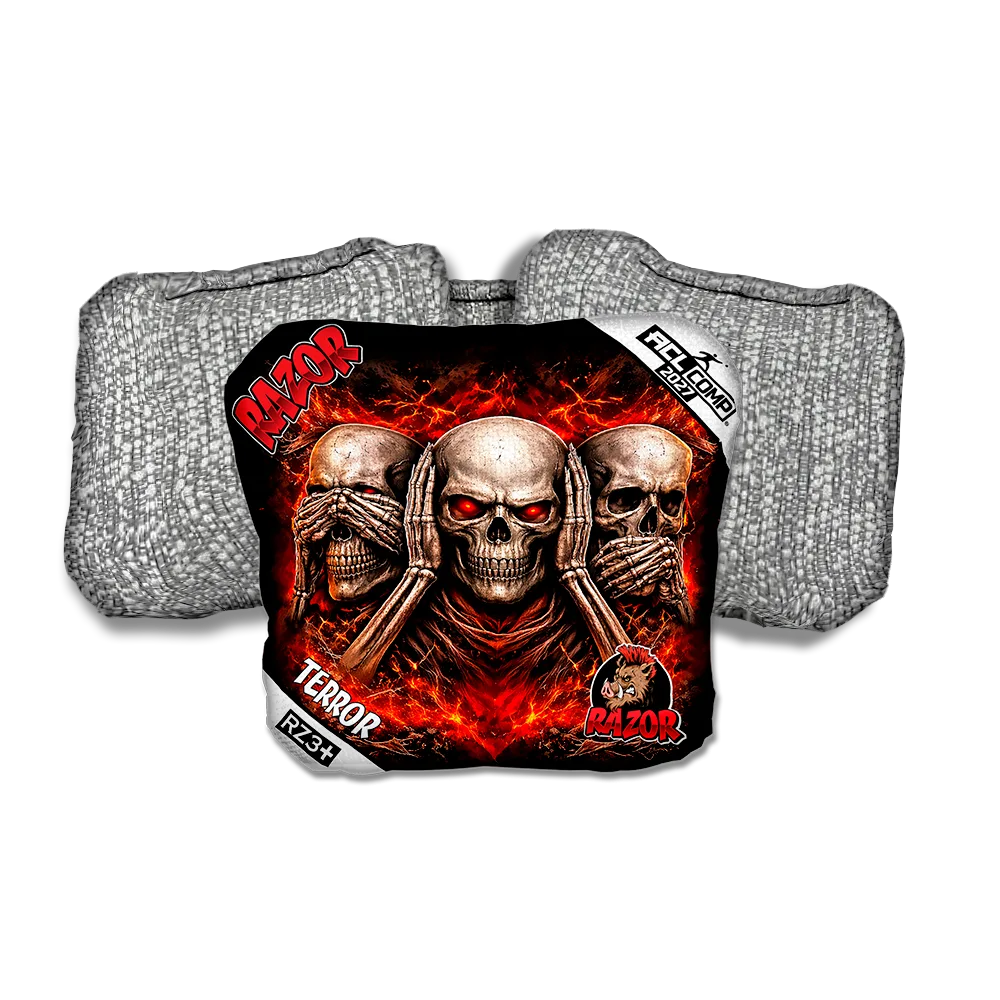 Terror COMP Omission Silver Back Cornhole Bags