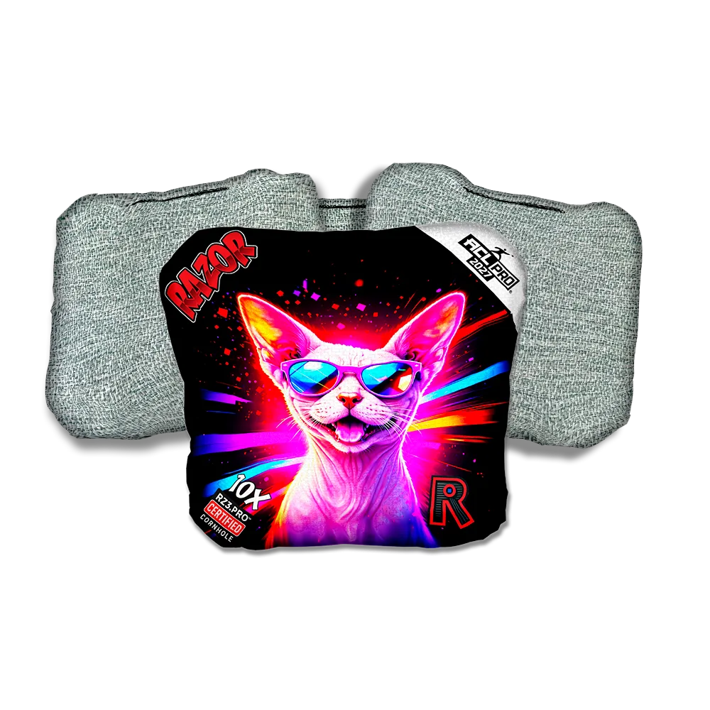 10 X PRO Phynx Party Animals Light Back Cornhole Bags
