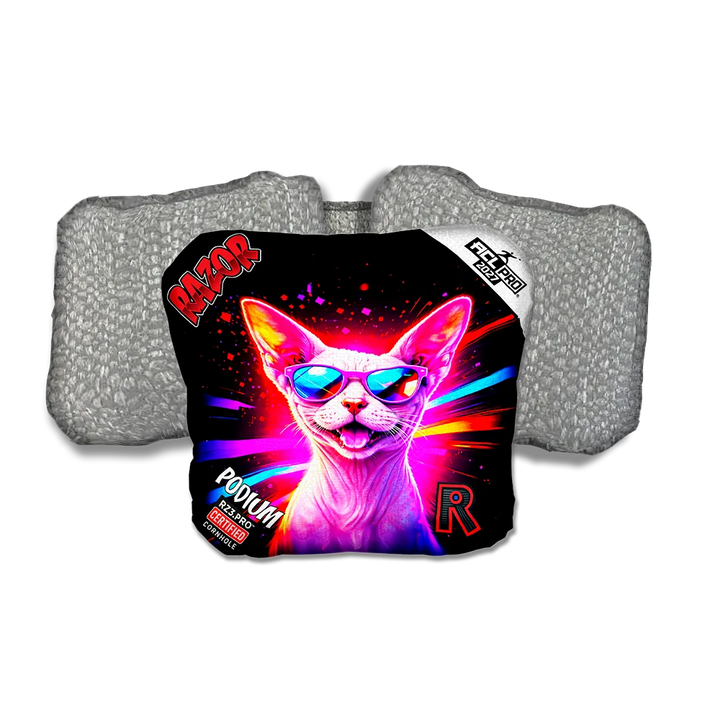 Podium PRO Phynx Party Animals Silver Back Cornhole Bags