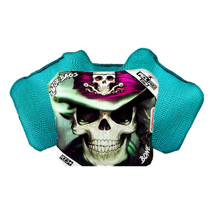 Bone | Pirate | ACL PRO Razor Cornhole Bags