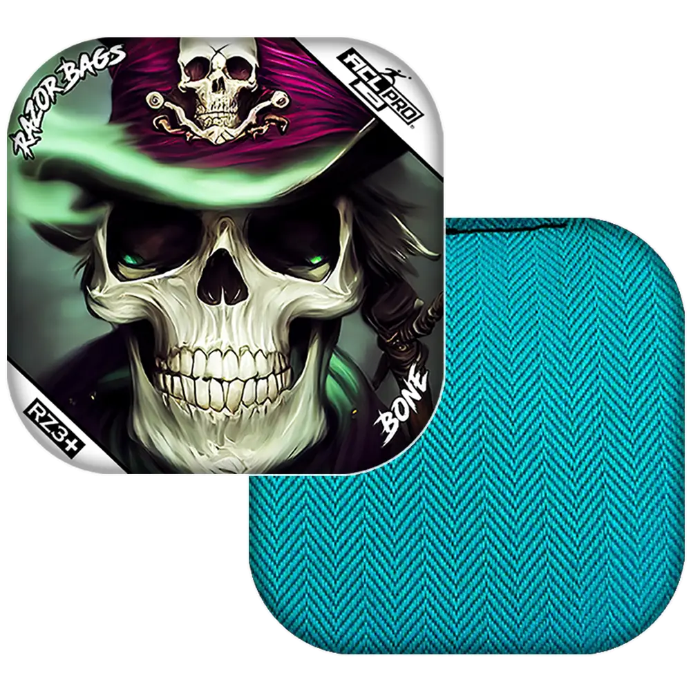 Bone | Pirate | ACL PRO Razor Cornhole Bags