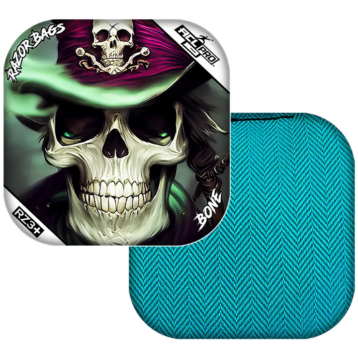 Bone | Pirate | ACL PRO Razor Cornhole Bags