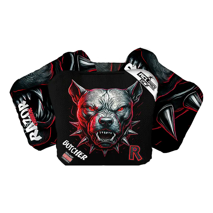 Butcher | Pitbull Black Series | ACL PRO Razor Cornhole Bags
