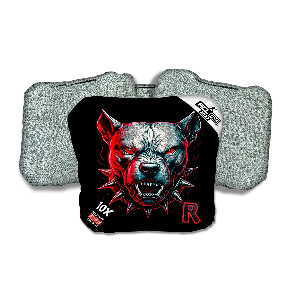 10 X PRO Pitbull Black Series Light Back Cornhole Bags