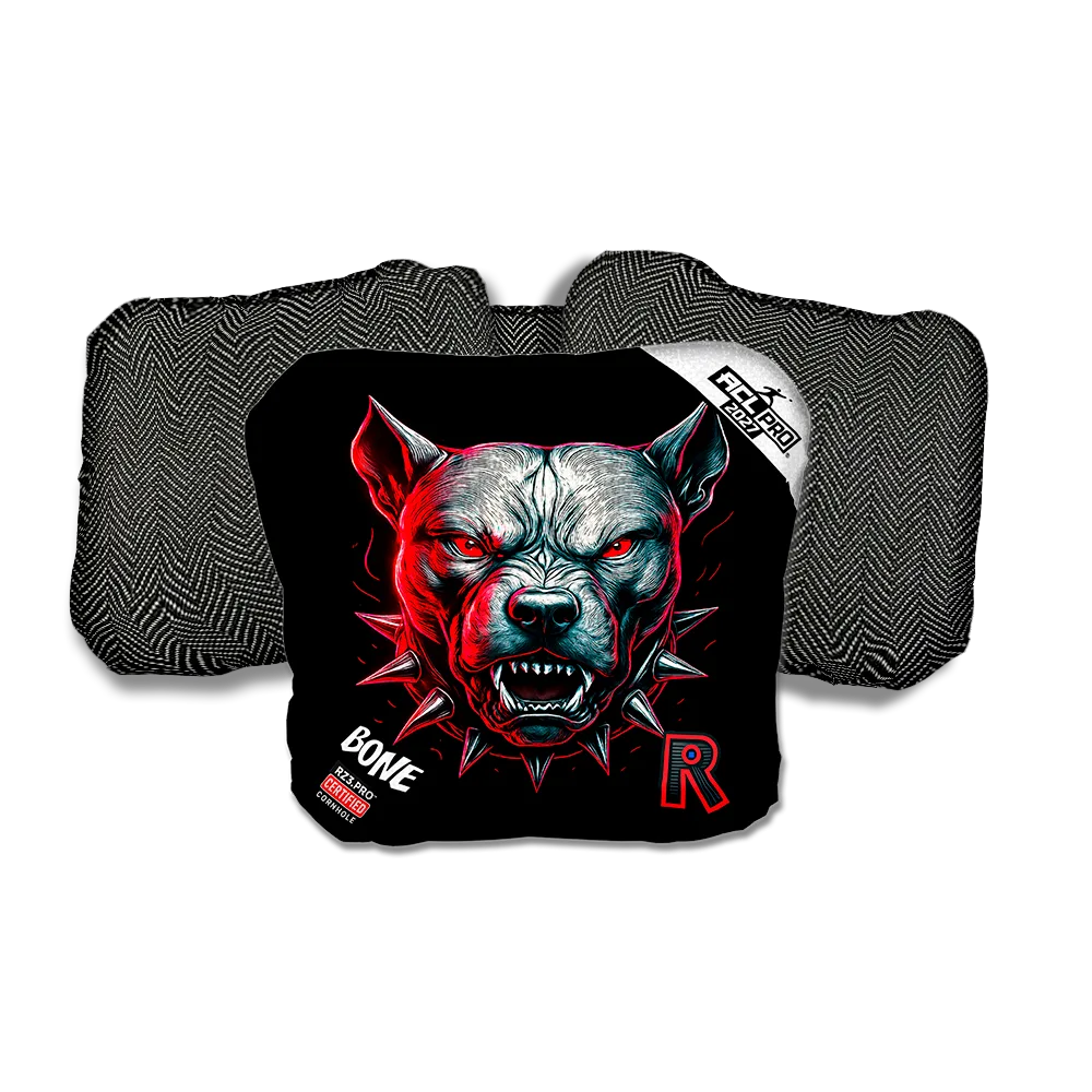 Bone PRO Pitbull Black Series Black Back Cornhole Bags