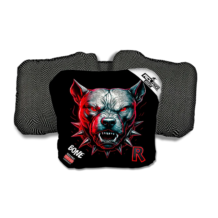 Bone PRO Pitbull Black Series Black Back Cornhole Bags