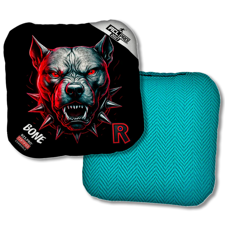 Bone PRO Pitbull Black Series Teal Back Product View