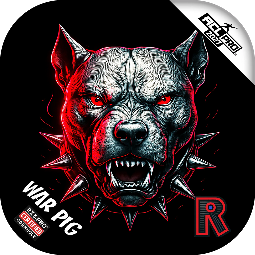 ACL Pro Cornhole Bags 8/6 | Razor War Pig Series Pitbull Black