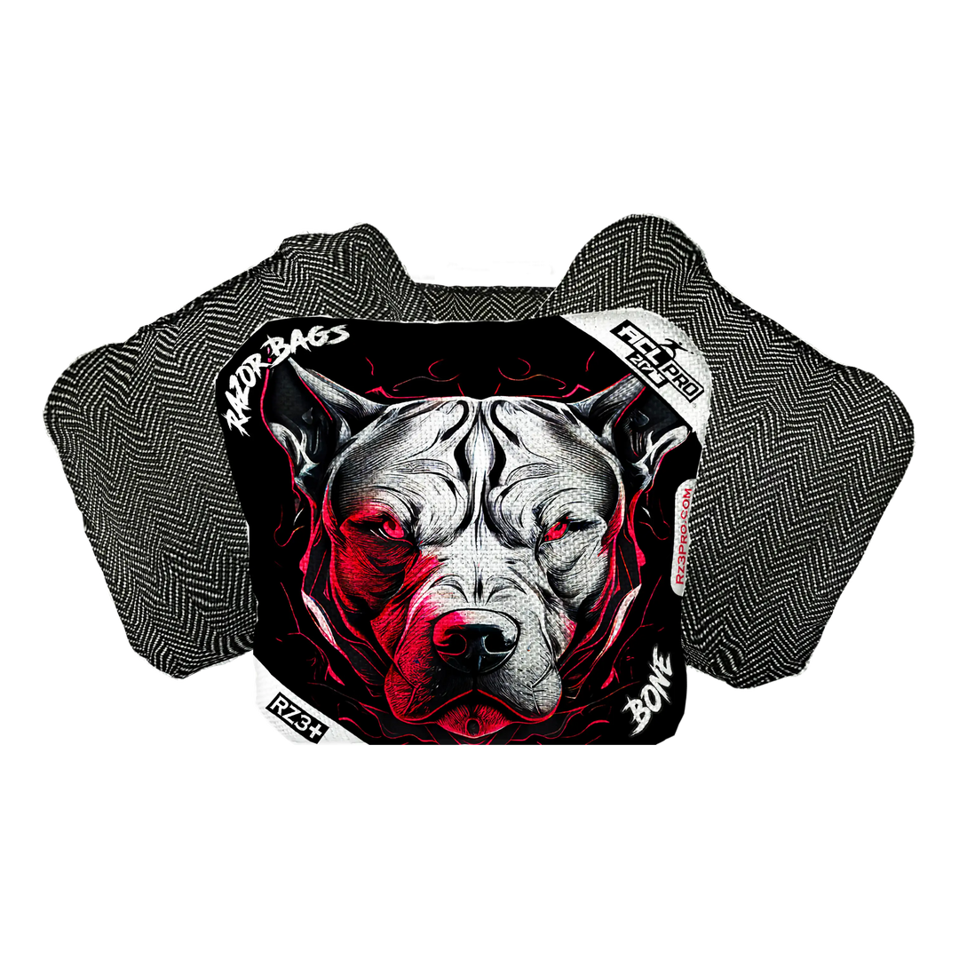 Bone | Pitbull Black Series | ACL PRO Razor Cornhole Bags