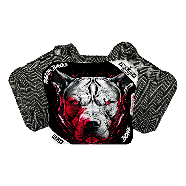 Bone | Pitbull Black Series | ACL PRO Razor Cornhole Bags