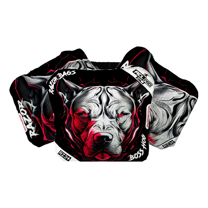 Boss Hog | Pitbull Black Series | ACL PRO Razor Cornhole Bags