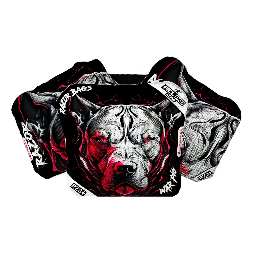 War Pig | Pitbull Black Series | ACL PRO Razor Cornhole Bags