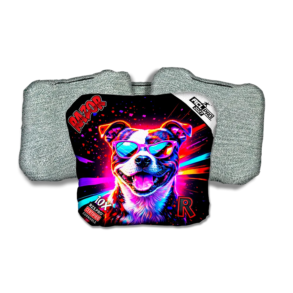 10 X PRO Pitty Party Animals Light Back Cornhole Bags