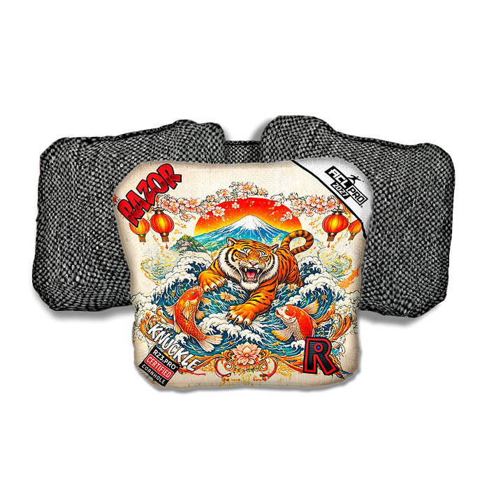 Knuckle PRO Prosperity Gray Back Cornhole Bags