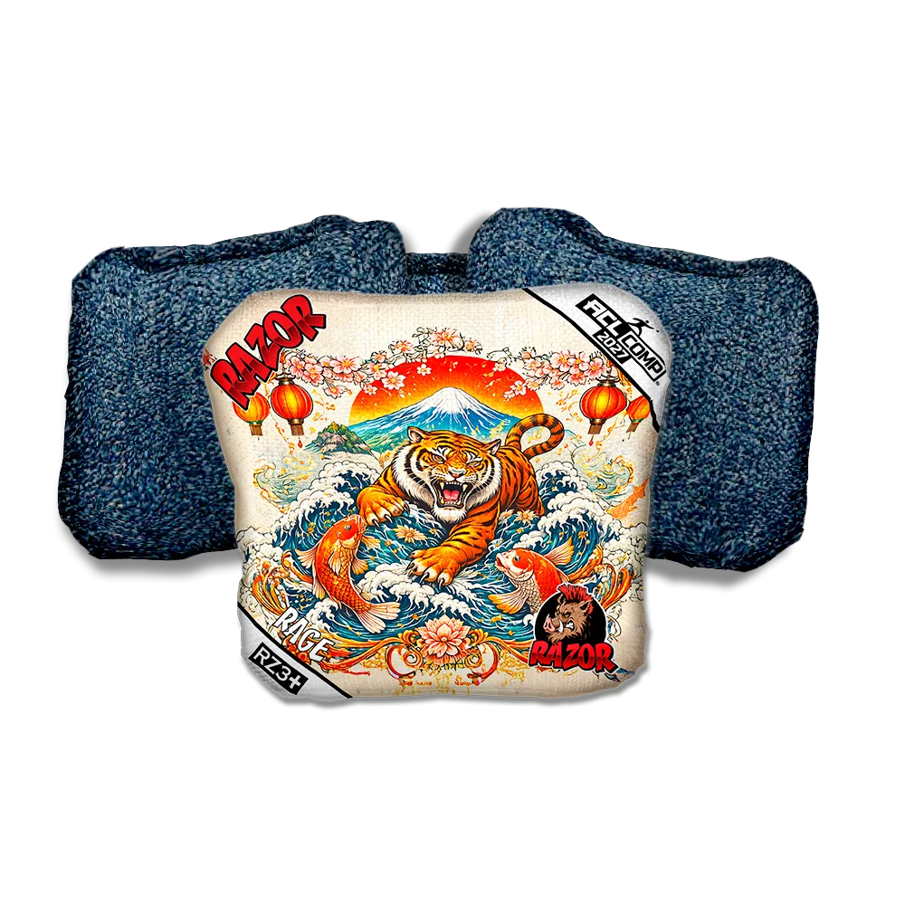 Rage COMP Prosperity Blue Back Cornhole Bags