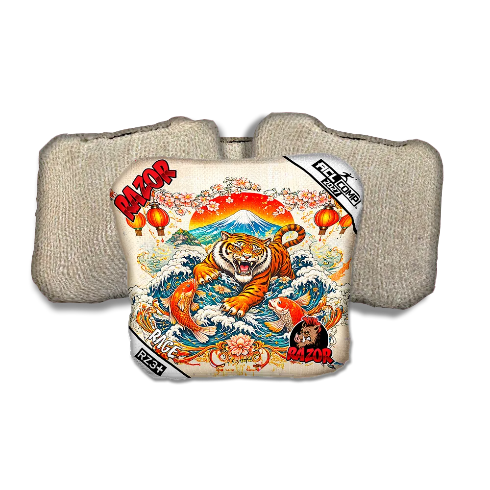 Rage COMP Prosperity Tan Back Cornhole Bags
