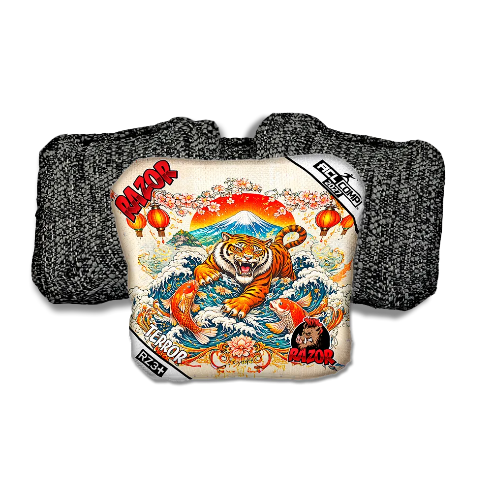Terror COMP Prosperity Black Back Cornhole Bags
