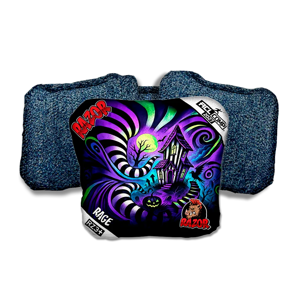 Rage COMP Psycho Path Blue Back Cornhole Bags