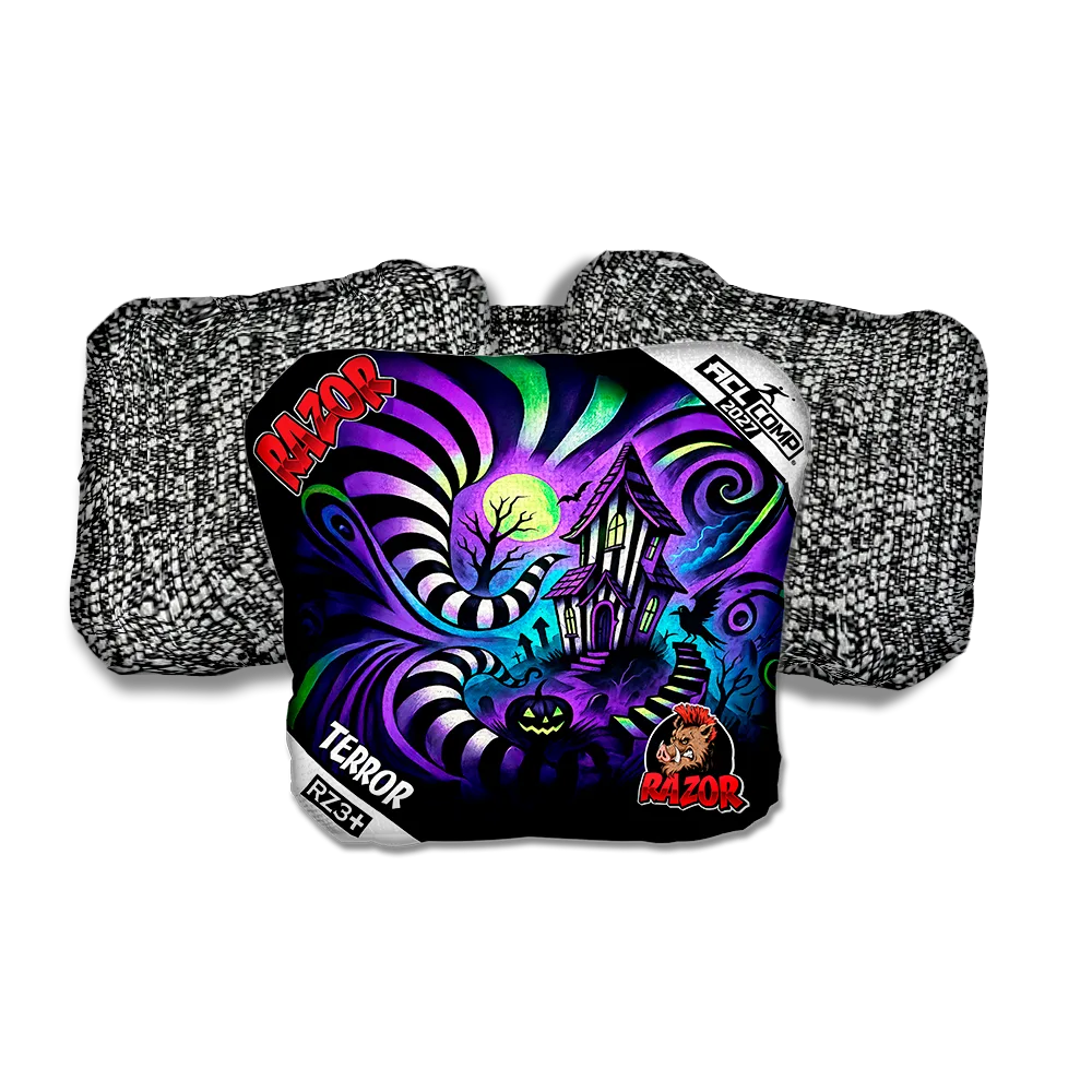 Terror COMP Psycho Path Salt Pepper Back Cornhole Bags