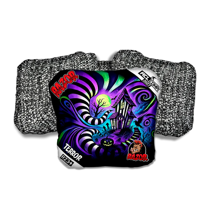 Terror COMP Psycho Path Salt Pepper Back Cornhole Bags