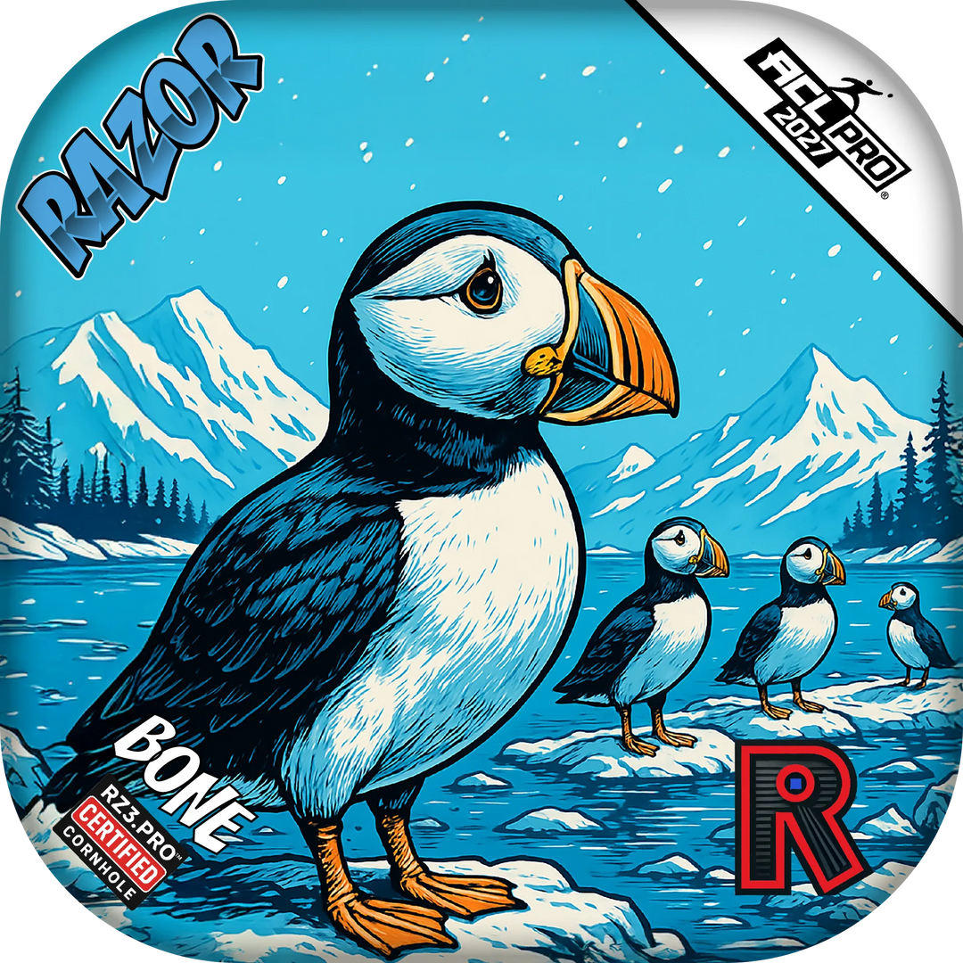 Bone PRO Alaskan Puffin Cornhole Bags