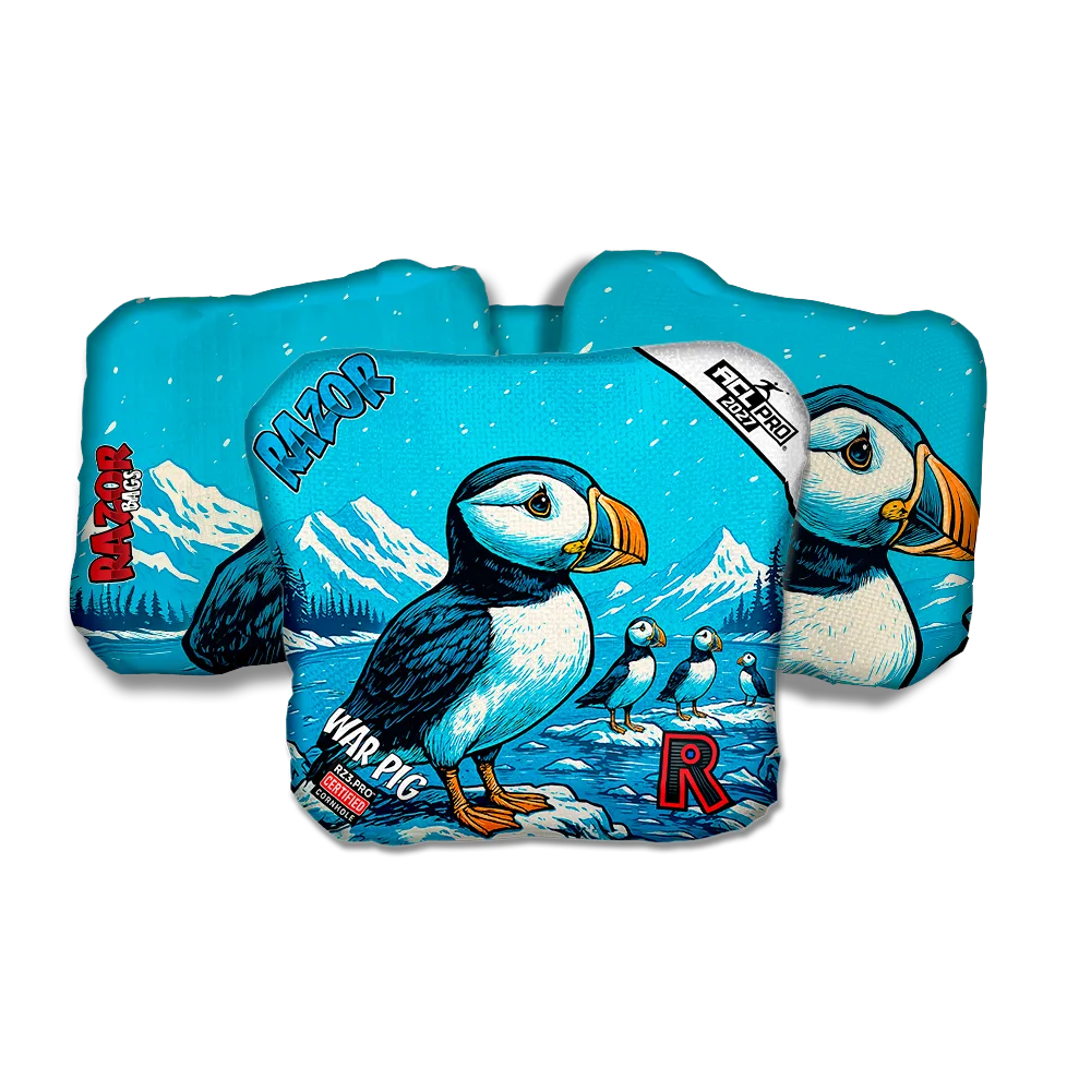 War Pig PRO Alaskan Puffin Cornhole Bags