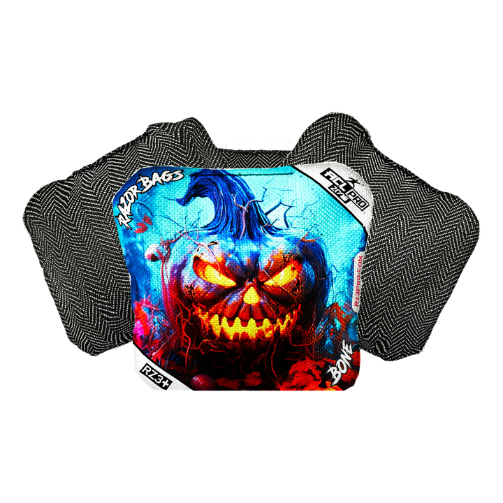 Bone | Pumpkin 1 | ACL PRO Razor Cornhole Bags
