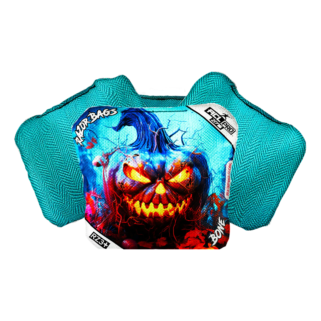 Bone | Pumpkin 1 | ACL PRO Razor Cornhole Bags