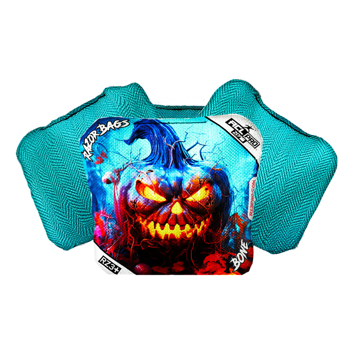 Bone | Pumpkin 1 | ACL PRO Razor Cornhole Bags