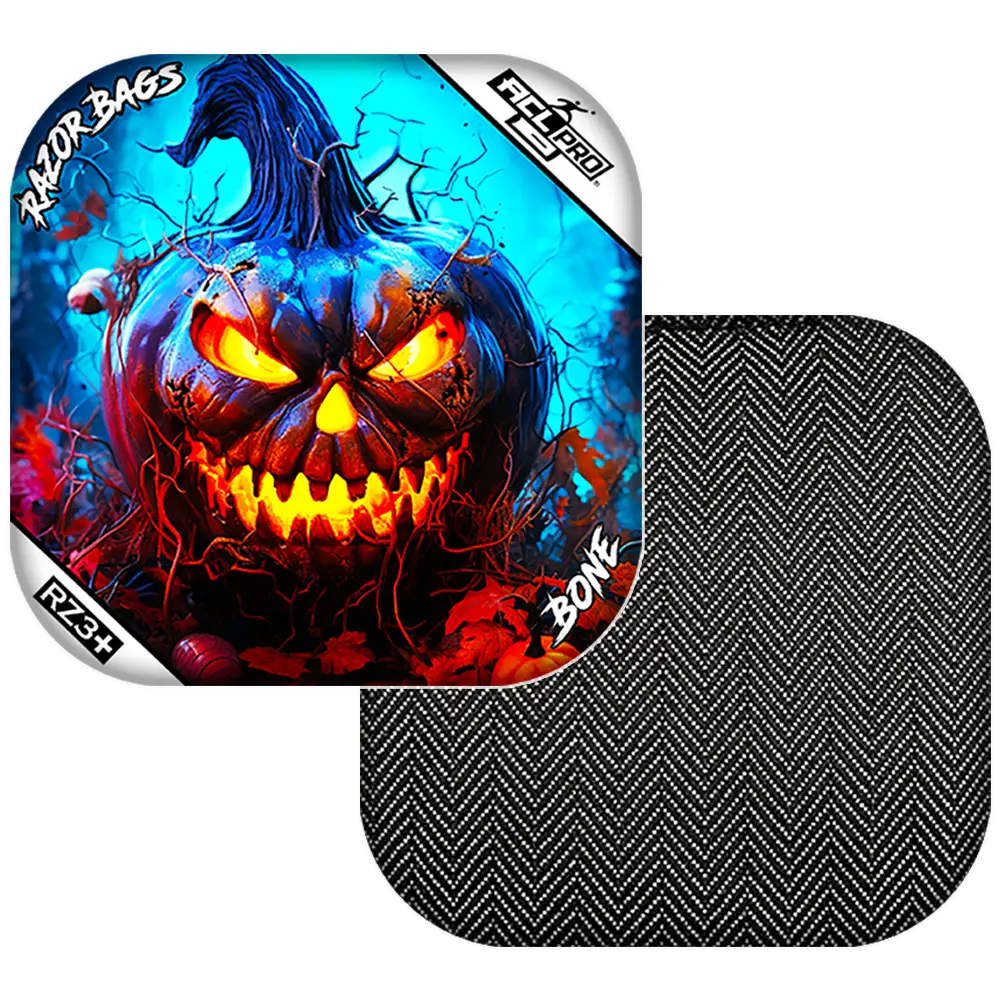 Bone | Pumpkin 1 | ACL PRO Razor Cornhole Bags
