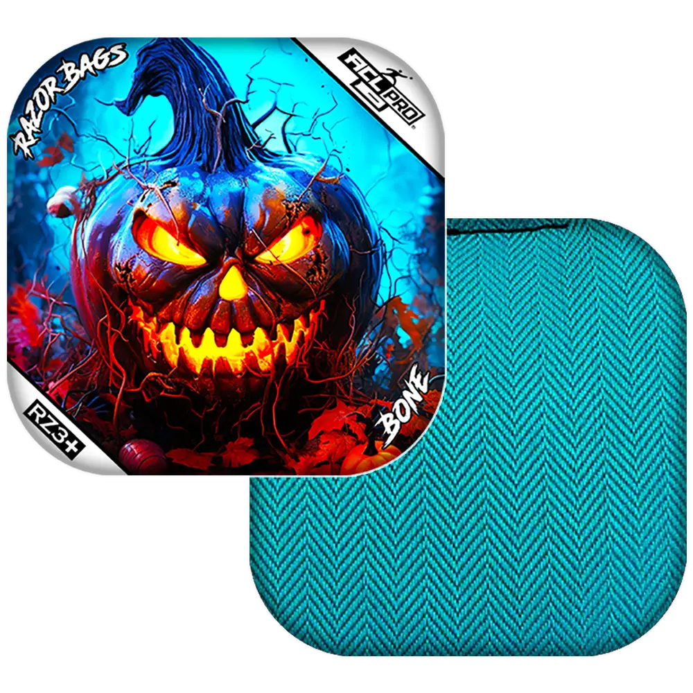 Bone | Pumpkin 1 | ACL PRO Razor Cornhole Bags