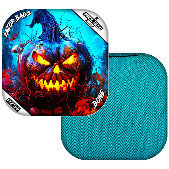 Bone | Pumpkin 1 | ACL PRO Razor Cornhole Bags