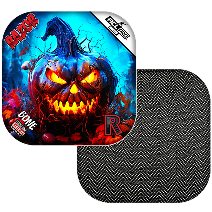 Bone | Pumpkin 1 | ACL PRO Razor Cornhole Bags