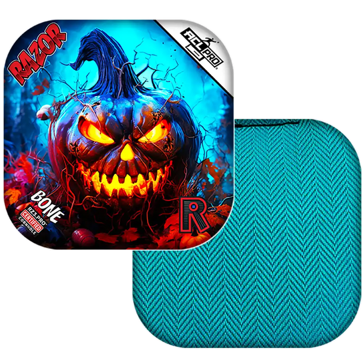 Bone | Pumpkin 1 | ACL PRO Razor Cornhole Bags