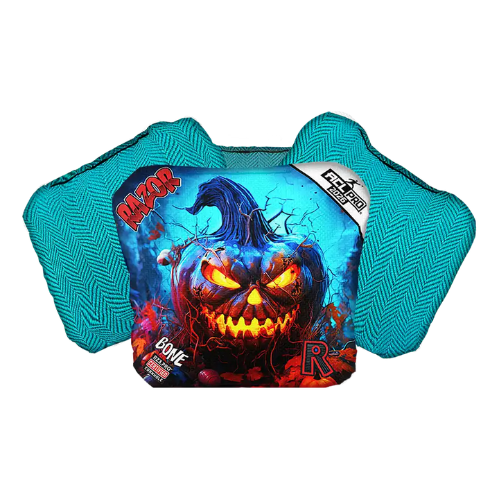 Bone | Pumpkin 1 | ACL PRO Razor Cornhole Bags