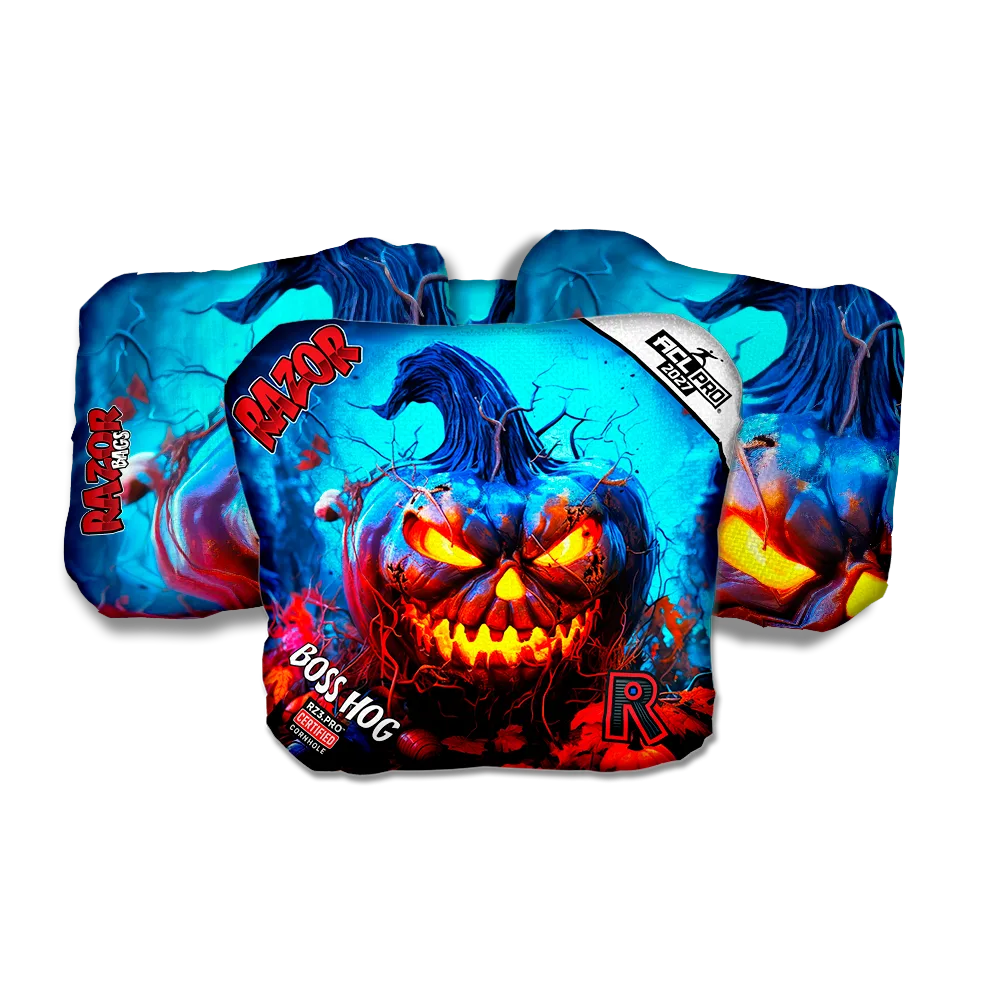 Boss Hog PRO Pumpkin 1 ACL PRO Razor Cornhole Bags Cornhole Bags