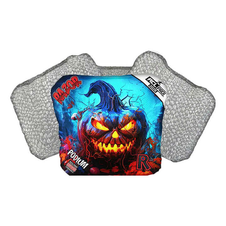 Podium | Pumpkin 1 | ACL PRO Razor Cornhole Bags