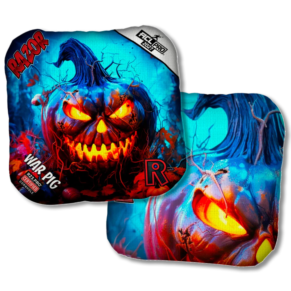 War Pig PRO Pumpkin 1 ACL PRO Razor Cornhole Bags Product View