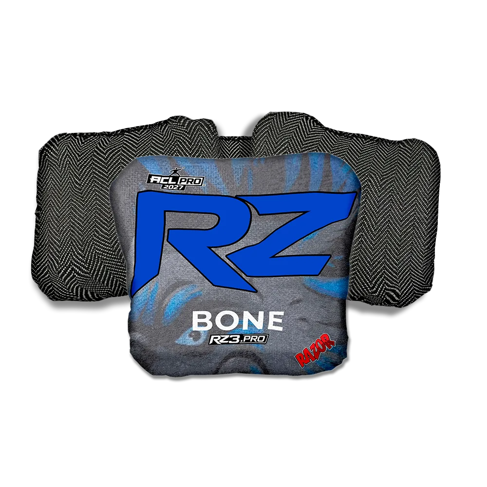 Bone PRO RZ Series Black Back Cornhole Bags