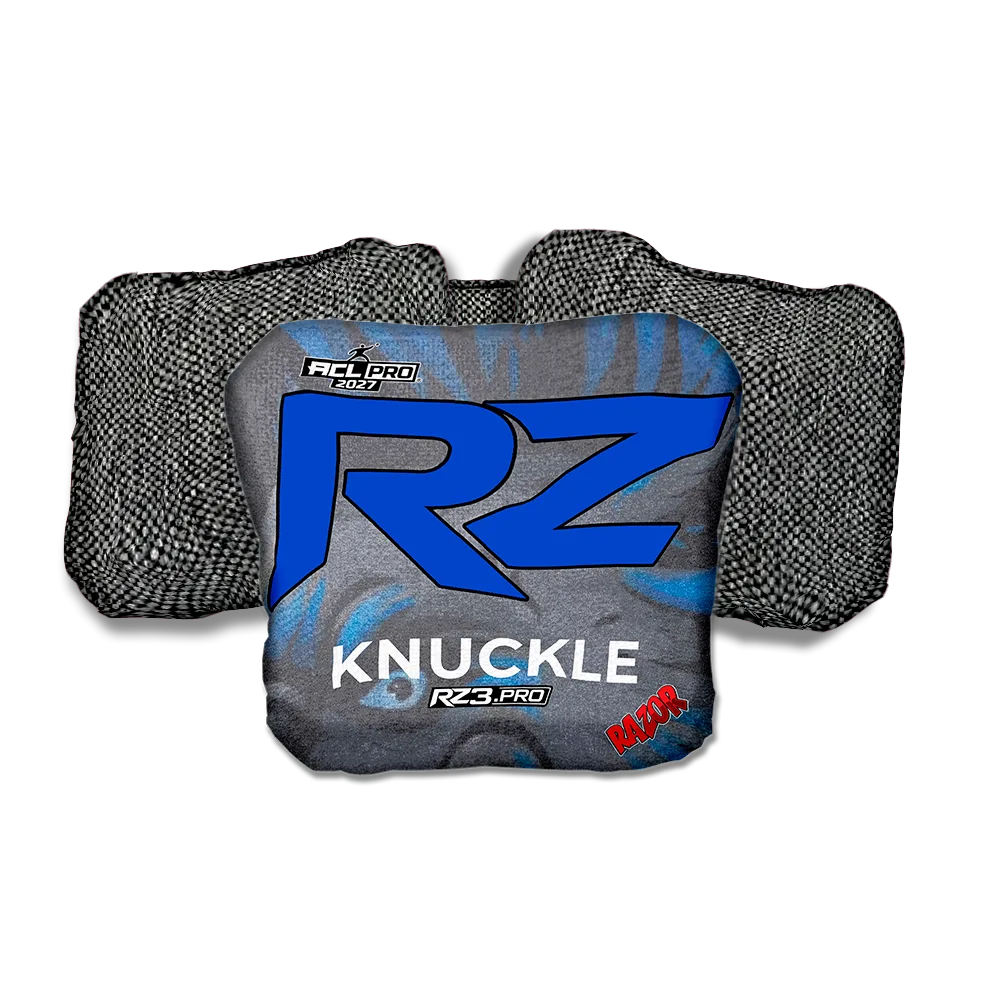 Knuckle PRO RZ Series Gray Back Cornhole Bags